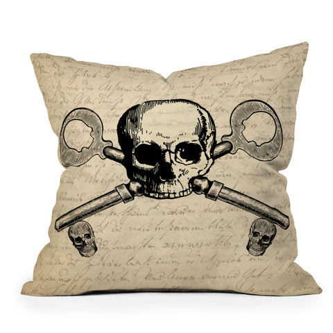 Heather Dutton Skeleton Key Outdoor Throw Pillow