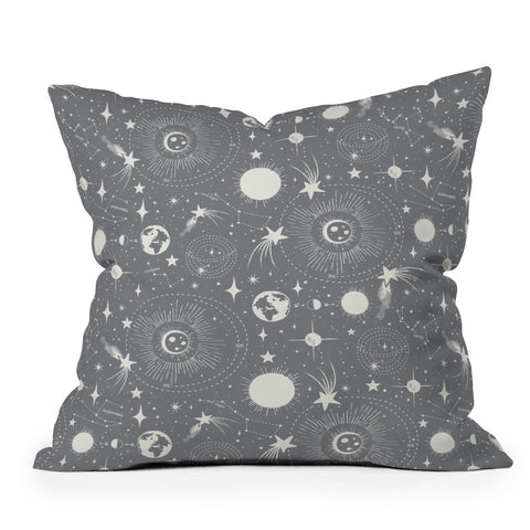 Heather Dutton Solar System Moondust Outdoor Throw Pillow