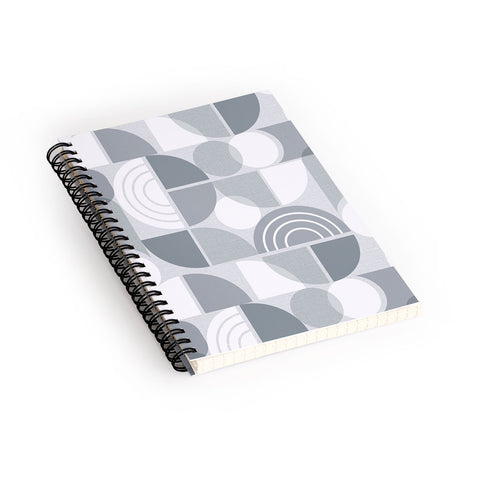 Heather Dutton Trailway Grey White Spiral Notebook
