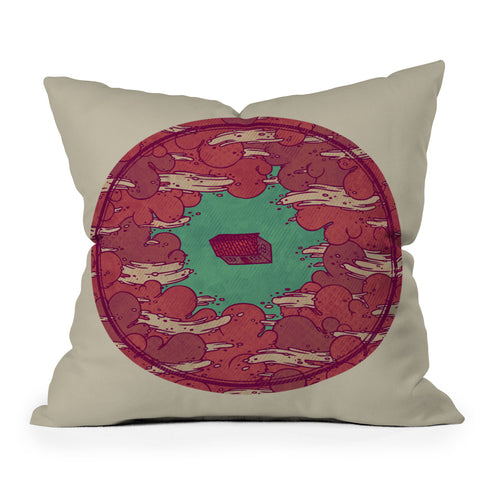 Hector Mansilla Away from Everyone Outdoor Throw Pillow
