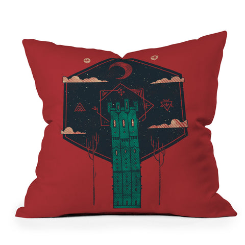 Hector Mansilla The Tower Outdoor Throw Pillow
