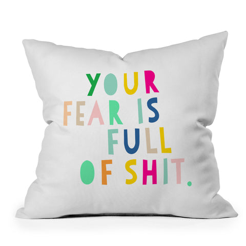 Hello Sayang Your Fear Is Full Of Shit Outdoor Throw Pillow