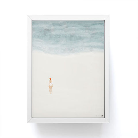 Hello Twiggs Alone with the sea Framed Mini Art Print