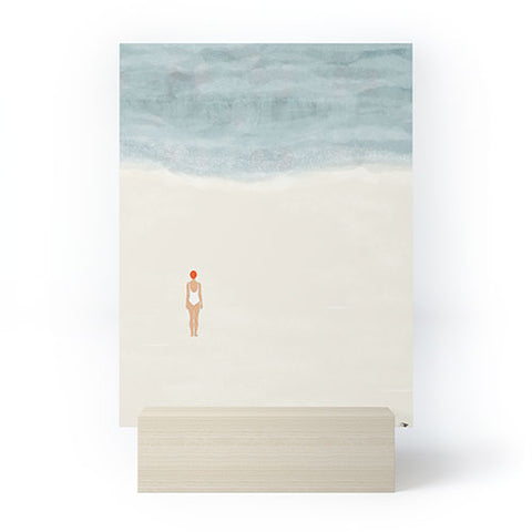 Hello Twiggs Alone with the sea Mini Art Print
