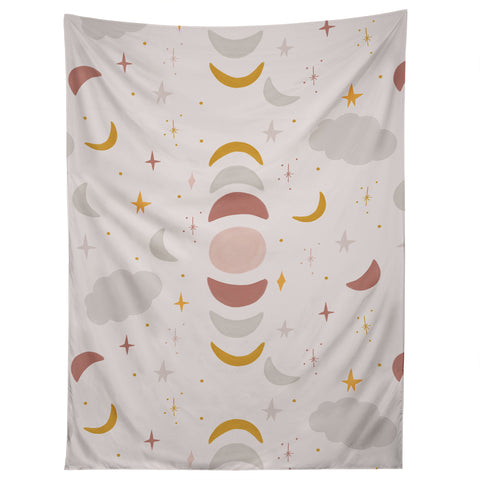 Hello Twiggs Boho Moon Phases Tapestry