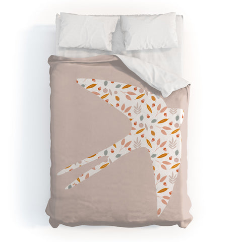 Hello Twiggs Fall Swallow Duvet Cover