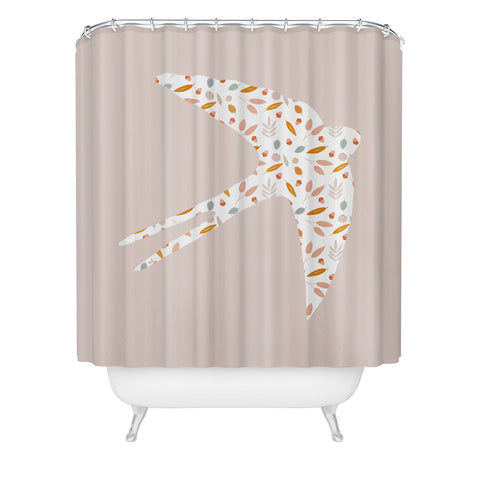 Hello Twiggs Fall Swallow Shower Curtain