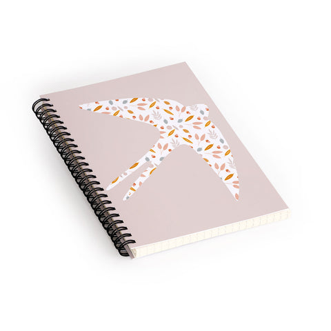 Hello Twiggs Fall Swallow Spiral Notebook
