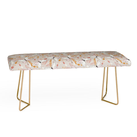 Hello Twiggs Floral Butterfly Bench