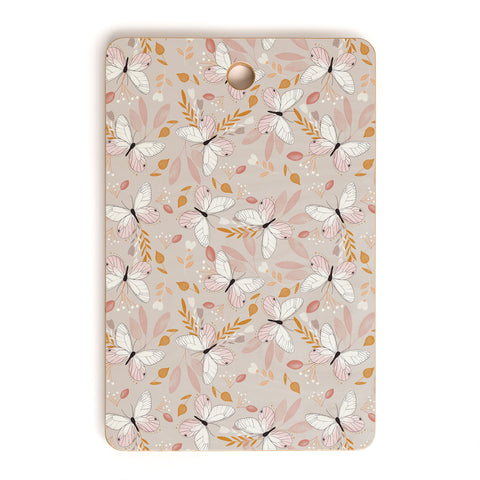 Hello Twiggs Floral Butterfly Cutting Board Rectangle