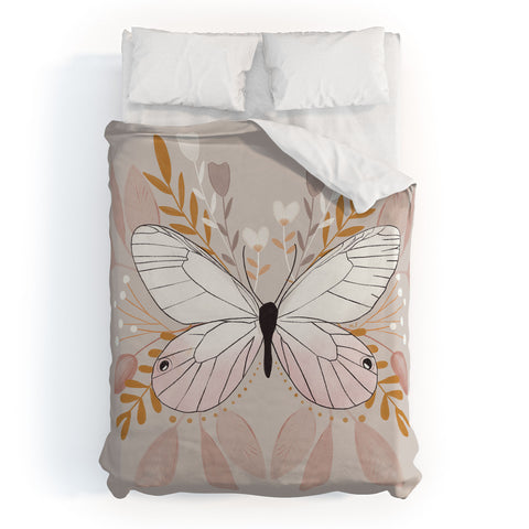 Hello Twiggs Floral Butterfly Duvet Cover