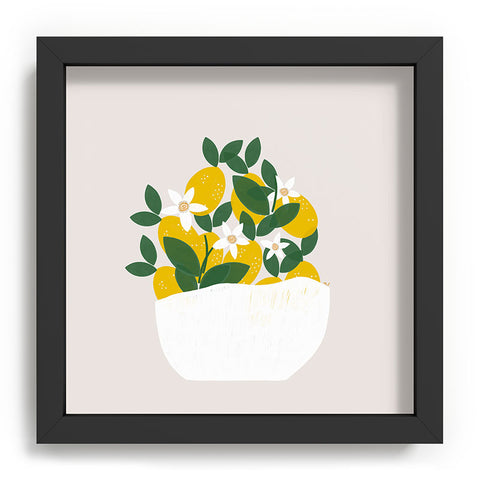 Hello Twiggs Lemons and Flowers Recessed Framing Square