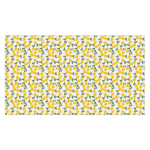 Hello Twiggs Lemons and Flowers Tablecloth