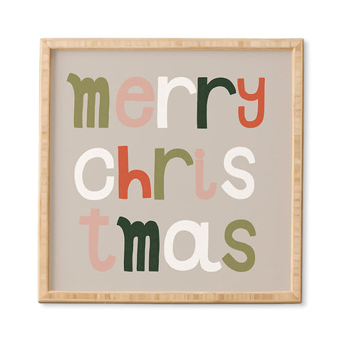 Hello Twiggs Merry Merry Christmas Framed Wall Art