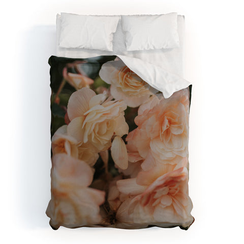 Hello Twiggs Peach Soft Flowers Duvet Cover