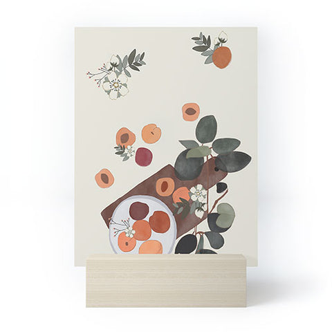 Hello Twiggs Peaches and Flowers Mini Art Print