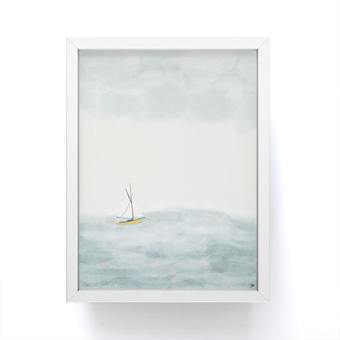 Hello Twiggs Sailing in the Atlantic Framed Mini Art Print