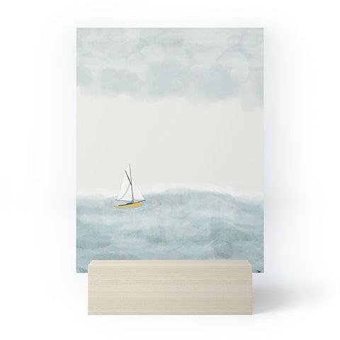Hello Twiggs Sailing in the Atlantic Mini Art Print