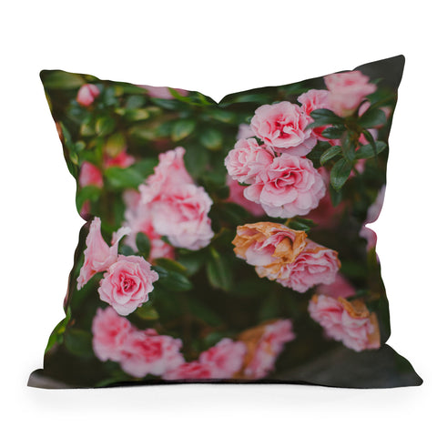 Hello Twiggs Small Roses Outdoor Throw Pillow