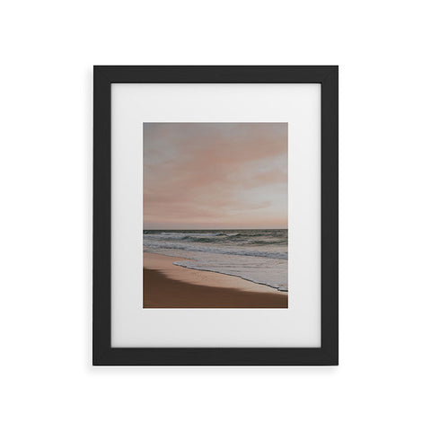 Hello Twiggs Sunset Beach Walking Framed Art Print