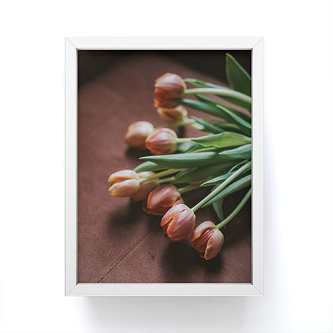 Hello Twiggs Terracotta Tulips Framed Mini Art Print