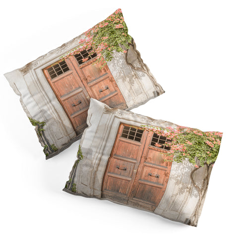 Henrike Schenk - Travel Photography Floral Entry In Rome Door Pillow Shams