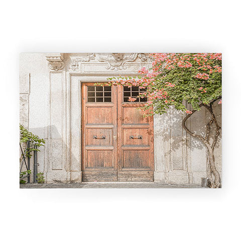 Henrike Schenk - Travel Photography Floral Entry In Rome Door Welcome Mat