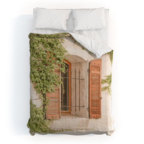 Henrike Schenk - Travel Photography French Window Shutters Photo Comforter