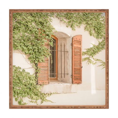 Henrike Schenk - Travel Photography French Window Shutters Photo Square Tray