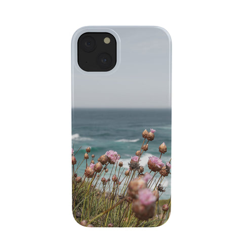 Henrike Schenk - Travel Photography Pink Flowers by the Ocean Phone Case