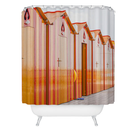 Henrike Schenk - Travel Photography Sorrento Stripes Shower Curtain