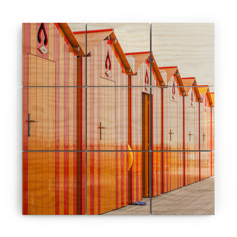 Henrike Schenk - Travel Photography Sorrento Stripes Wood Wall Mural