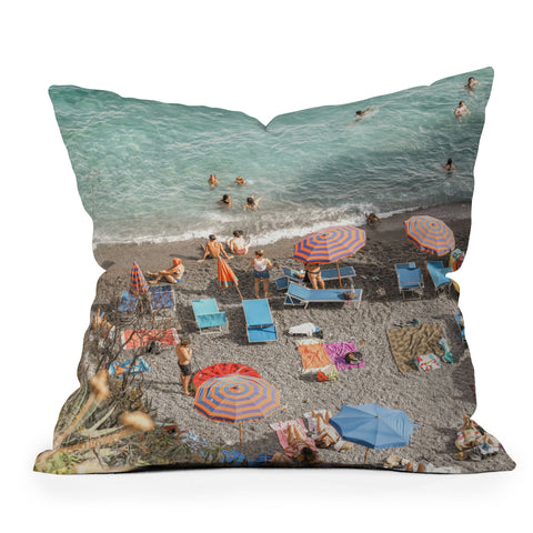 Henrike Schenk - Travel Photography Summer Afternoon in Positano Throw Pillow