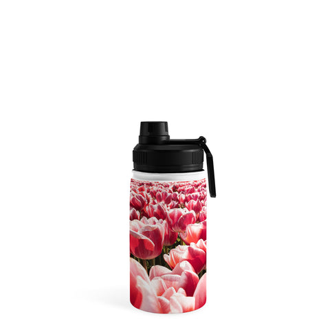 Henrike Schenk - Travel Photography Tulip Field In Holland Floral Water Bottle