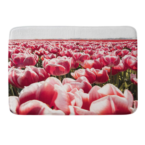 Henrike Schenk - Travel Photography Tulip Field In Holland Floral Memory Foam Bath Mat