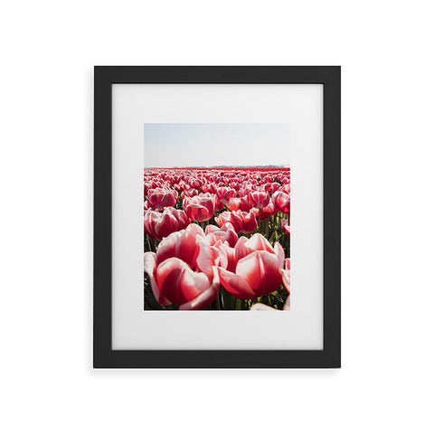 Henrike Schenk - Travel Photography Tulip Field In Holland Floral Framed Art Print