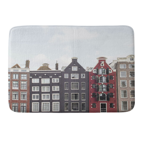 Henrike Schenk - Travel Photography Typical Houses Of Amsterdam Memory Foam Bath Mat