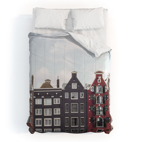 Henrike Schenk - Travel Photography Typical Houses Of Amsterdam Comforter