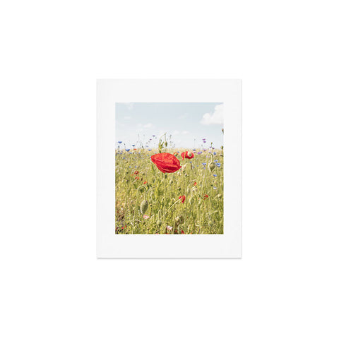 Henrike Schenk - Travel Photography Wildflower Field Poppy Flower Art Print