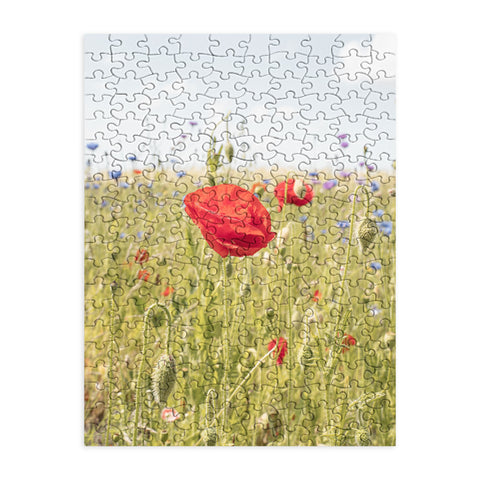 Henrike Schenk - Travel Photography Wildflower Field Poppy Flower Puzzle