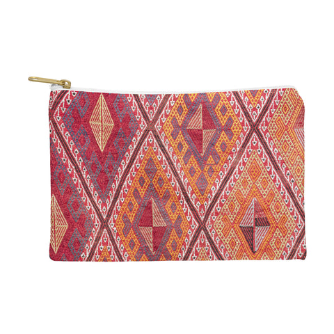 Henrike Schenk - Travel Photography Woven Carpet Red and Orange Pouch