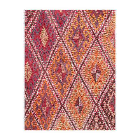 Henrike Schenk - Travel Photography Woven Carpet Red and Orange Puzzle