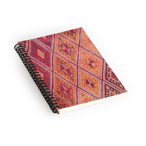 Henrike Schenk - Travel Photography Woven Carpet Red and Orange Spiral Notebook