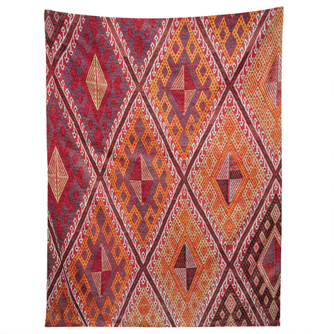 Henrike Schenk - Travel Photography Woven Carpet Red and Orange Tapestry