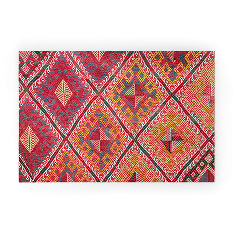 Henrike Schenk - Travel Photography Woven Carpet Red and Orange Welcome Mat