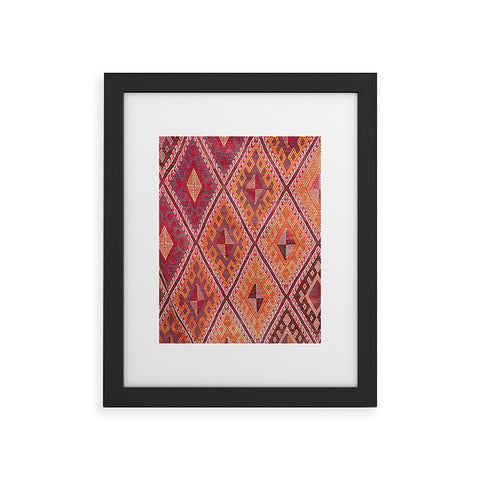 Henrike Schenk - Travel Photography Woven Carpet Red and Orange Framed Art Print