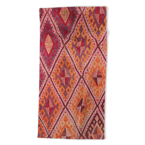 Henrike Schenk - Travel Photography Woven Carpet Red and Orange Beach Towel