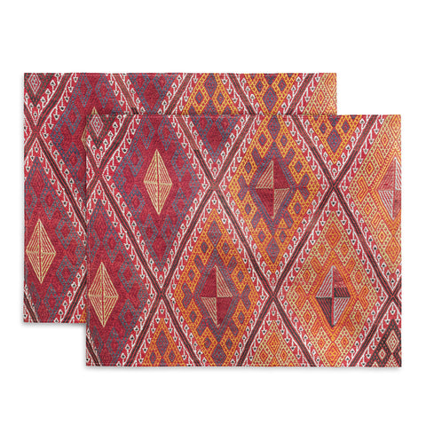 Henrike Schenk - Travel Photography Woven Carpet Red and Orange Placemat