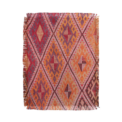 Henrike Schenk - Travel Photography Woven Carpet Red and Orange Throw Blanket