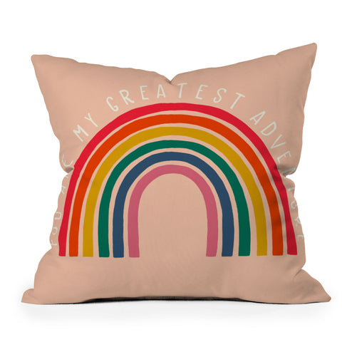 heycoco You are my greatest adventure Outdoor Throw Pillow